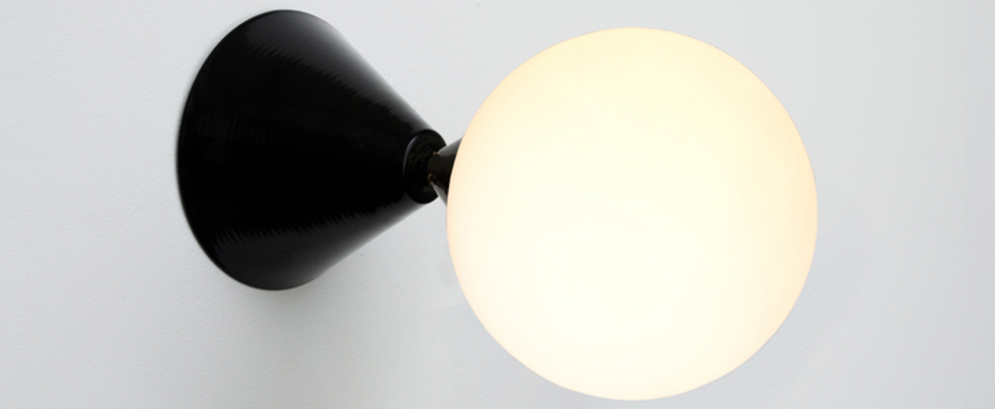 banner-image Applique murale cone and sphere noir o13 5cm p13 5cm atelier areti normal