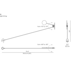 Counterbalance d73n daniel rybakken applique murale wall light  luceplan 1d7300000003  design signed 55898 thumb