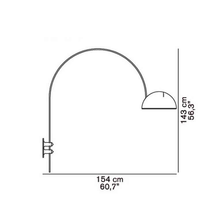 Coupe joe colombo oluce 1159 r blanc luminaire lighting design signed 22562 product