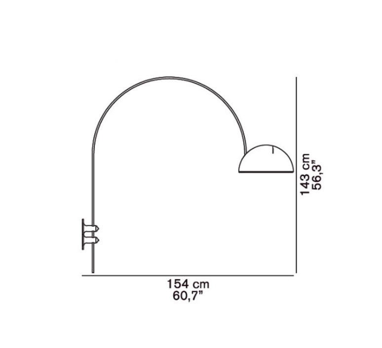 Coupe joe colombo oluce 1159 r noir luminaire lighting design signed 22564 product