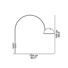 Coupe joe colombo oluce 1159 r noir luminaire lighting design signed 22564 thumb