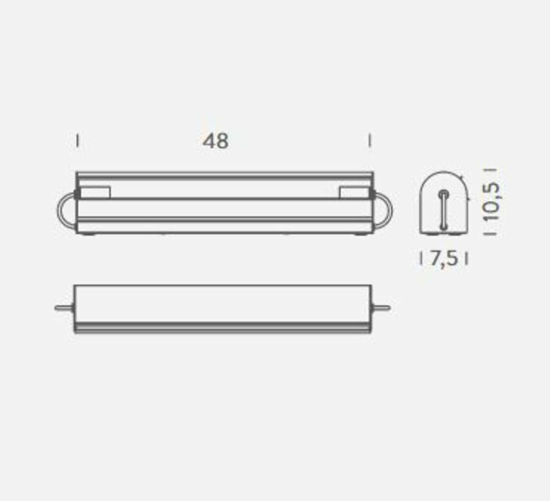 Cylindrique longue charlotte perriand applique murale wall light  nemo lighting cyl eww 32  design signed nedgis 138367 product