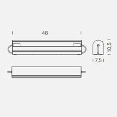 Cylindrique longue charlotte perriand applique murale wall light  nemo lighting cyl eww 32  design signed nedgis 138367 thumb