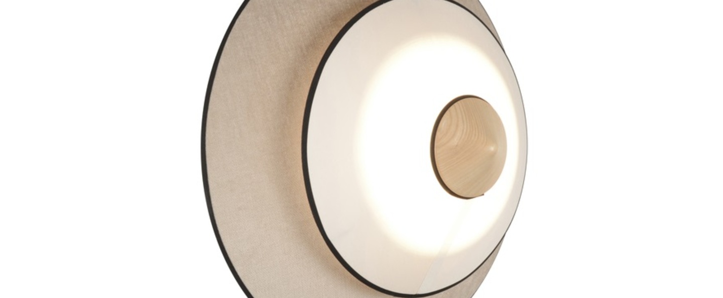 Applique murale cymbal m naturel led o50cm h50cm forestier normal