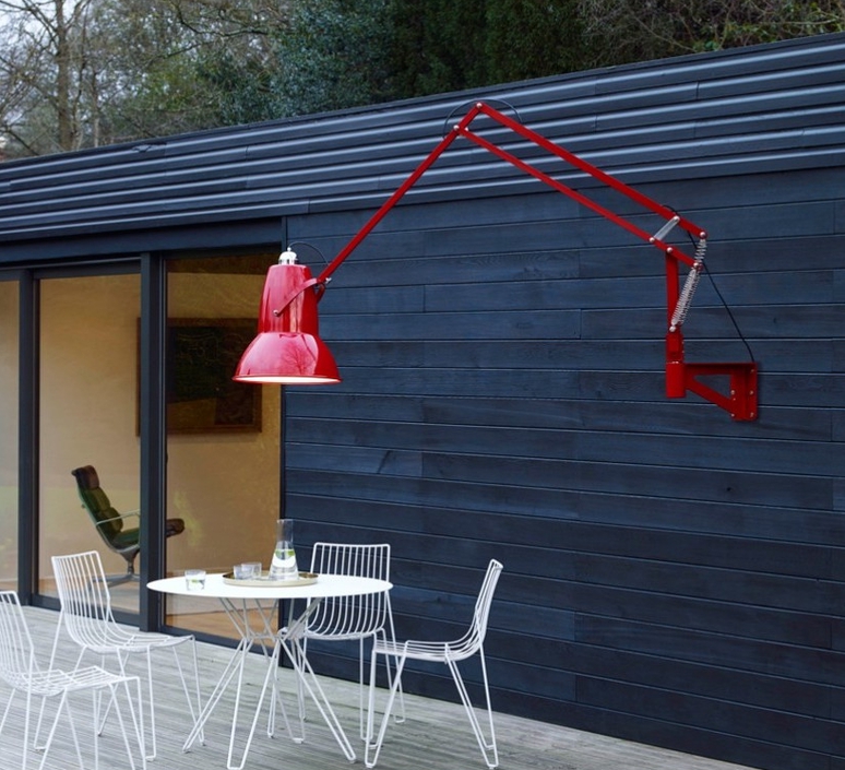 Applique Murale Anglepoise Applique murale d'extérieur, Original 1227 Giant , rouge, H141cm  Applique Murale Anglepoise