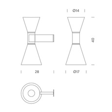 De marseille charles le corbusier applique murale wall light  nemo lighting adm edd 31  design signed 57883 thumb