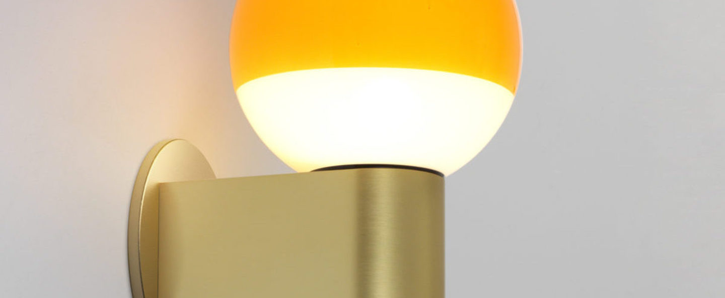 banner-image Applique murale dipping light a1 13 ambre laiton led 2700k 544lm l6cm h18cm marset normal