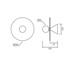 Disc and sphere glass 514 gwendolyn et guillane kerschbaumer applique murale wall light  atelier areti 514ol w05 me01  design signed nedgis 117124 thumb