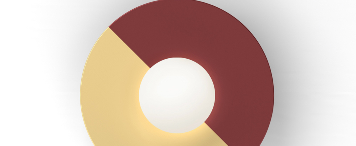 banner-image Applique murale disc and sphere rouge l23cm h23cm atelier areti normal