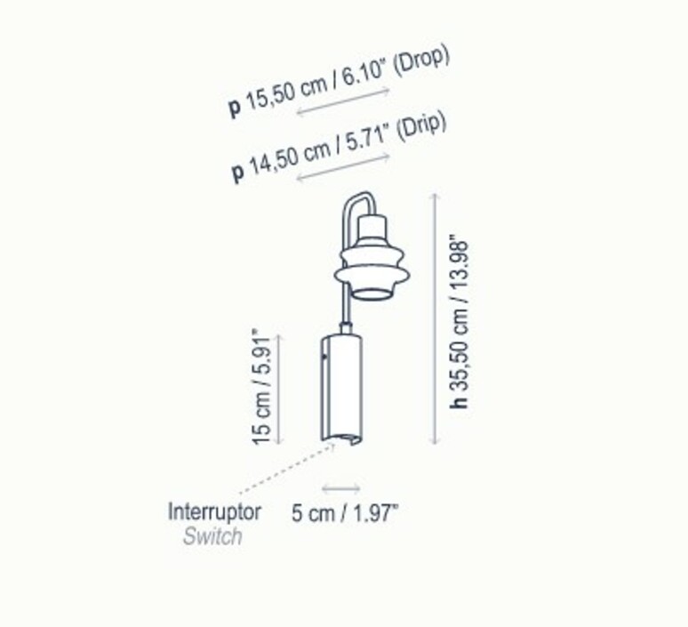 Drop a 02 christophe mathieu applique murale wall light  bover 2590200758  design signed nedgis 176799 product