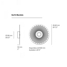 Earth mandala xs  applique murale wall light  cvl earth mandala xs  design signed 184495 thumb