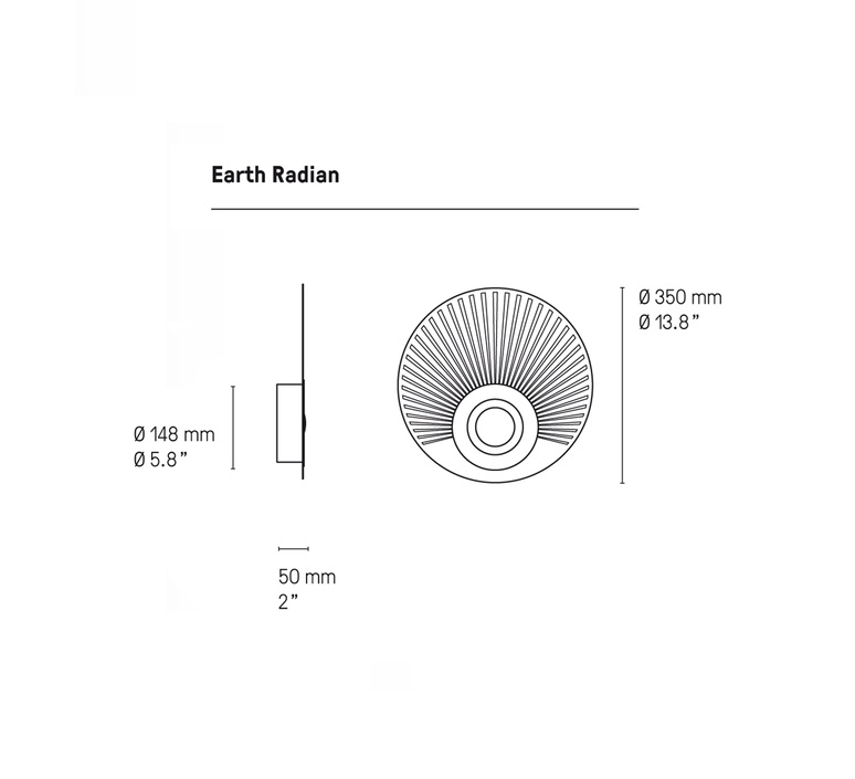 Earth radian emilie cathelineau applique murale wall light  cvl apradi350sgsb  design signed nedgis 184366 product