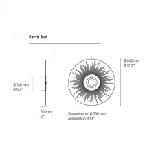 Earth sun 330 emilie cathelineau applique murale wall light  cvl apsun330sbsg  design signed nedgis 184369 thumb