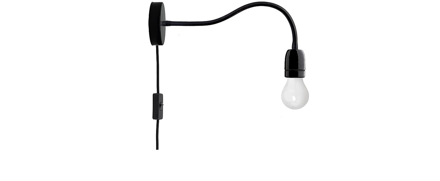 banner-image Applique murale en saillie bras flexible noir interrupteur o10cm l48cm zangra normal