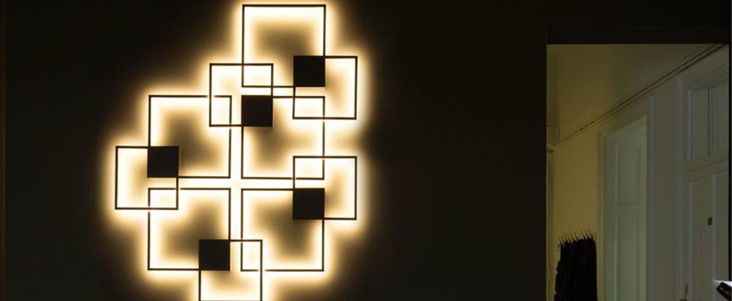 banner-image Applique murale et plafonnier venn noir carre lumineux o72 4cm wever ducre normal