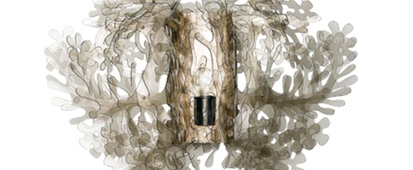 banner-image Applique murale fiorella mini fume l34cm h22cm slamp normal