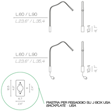 Flexiled 60 bronze king roselli applique murale wall light  contardi acam 000351  design signed nedgis 86617 thumb