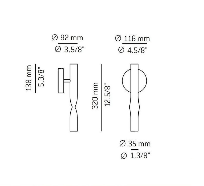 Flow a 3730 estudi ribaudi applique murale wall light  estiluz 037306179  design signed nedgis 145412 product