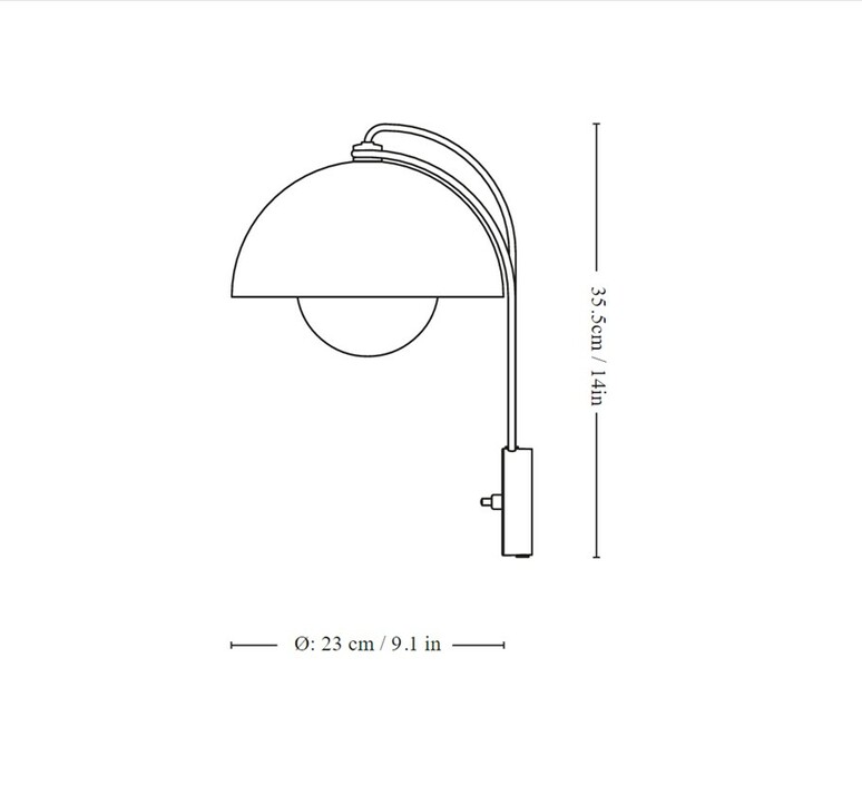 Flowerpot vp8 verner panton applique murale wall light  andtradition 20793101  design signed nedgis 168302 product