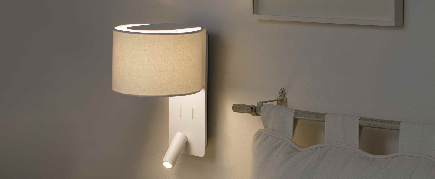 banner-image Applique murale fold liseuse blanc led 2700k 200lm l20cm h30cm faro normal