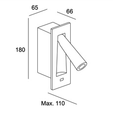 Gamma sr josep patsi applique murale wall light  leds c4 05 8507 14 14  design signed nedgis 148581 thumb