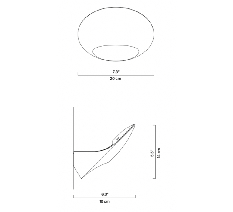 Garbi  cuatro cuatros applique murale wall light  luceplan 1d90naw00002  design signed nedgis 78443 product