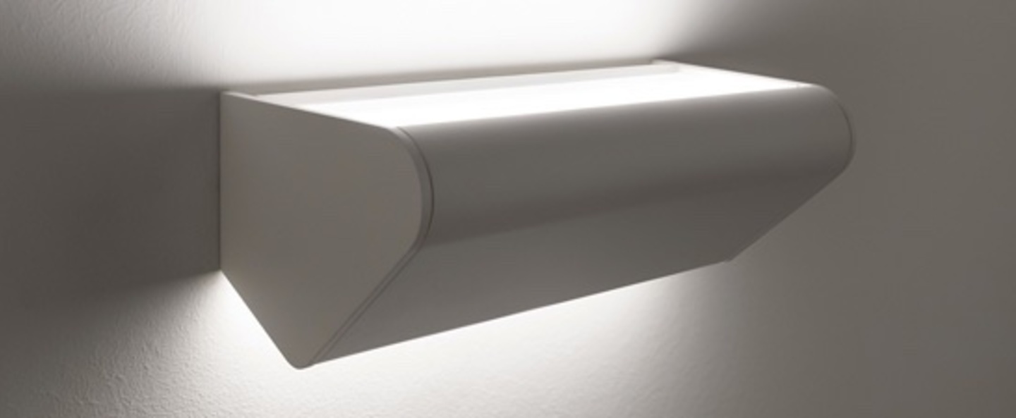 Applique murale gilles s up and down blanc led dim 2700k 2400 lm l14cm h9 5cm lumen center italia normal