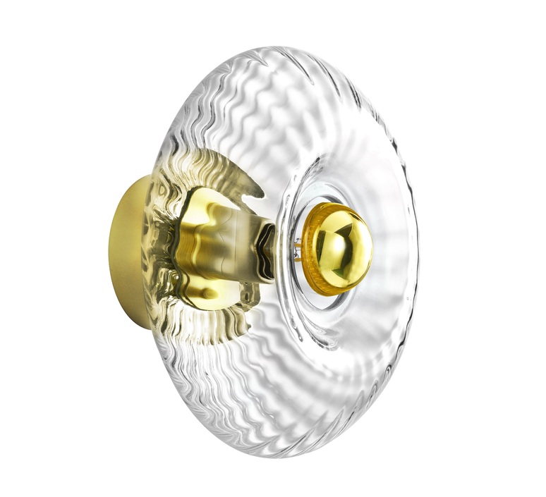 Applique murale, GRACE PETITE, diamant gold, Ø20cm, H12,5cm Elements Lighting Luminaires Nedgis