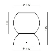 Gravitino 541 antonio macchi cassia applique murale wall light  stilnovo 9717  design signed nedgis 172990 thumb