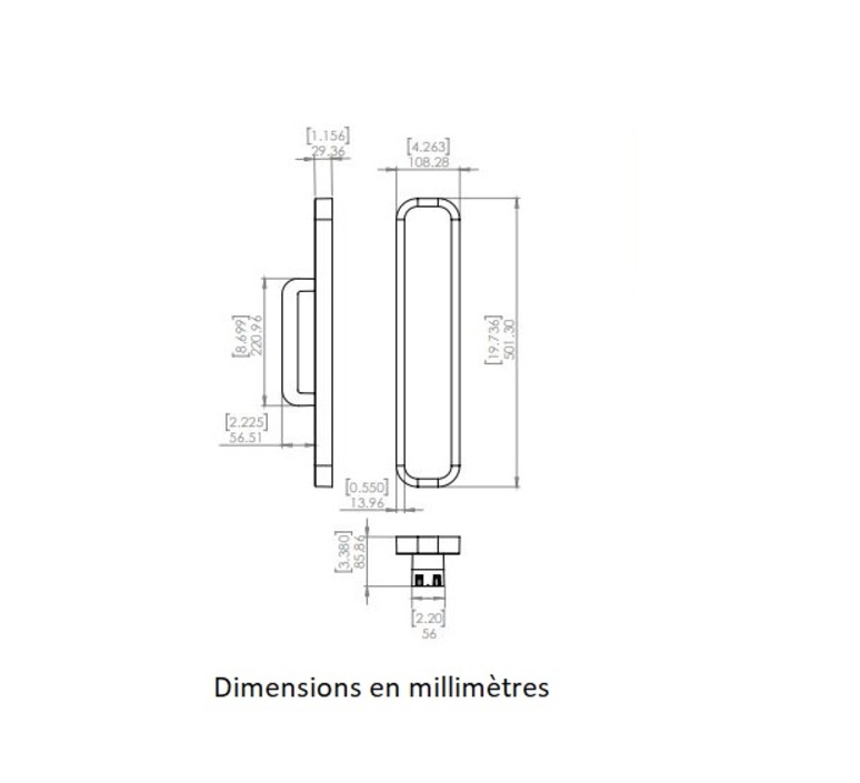 Hublot 500 yves macheret applique murale wall light  entrelacs wlht500rc fnmb veineblanche  design signed nedgis 171641 product