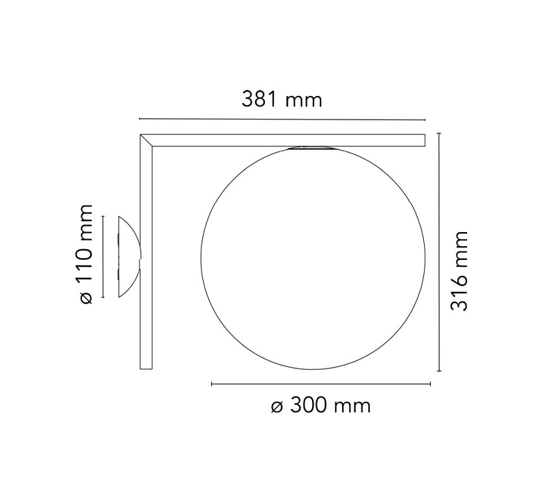 Ic c w2 michael anastassiades applique murale wall light  flos f3179059   design signed 97612 product