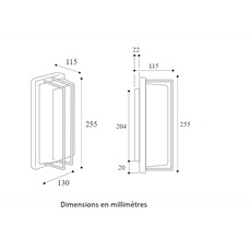 Ice cubic rectangular 3413 studio moretti luce applique murale wall light  moretti luce 3413 e27 nb  design signed nedgis 173505 thumb