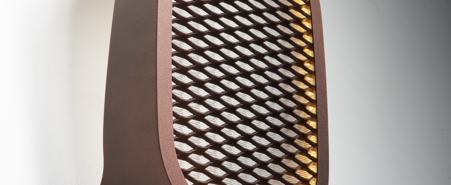 banner-image Applique murale ideo avec grille bronze led l27cm h37cm zava normal