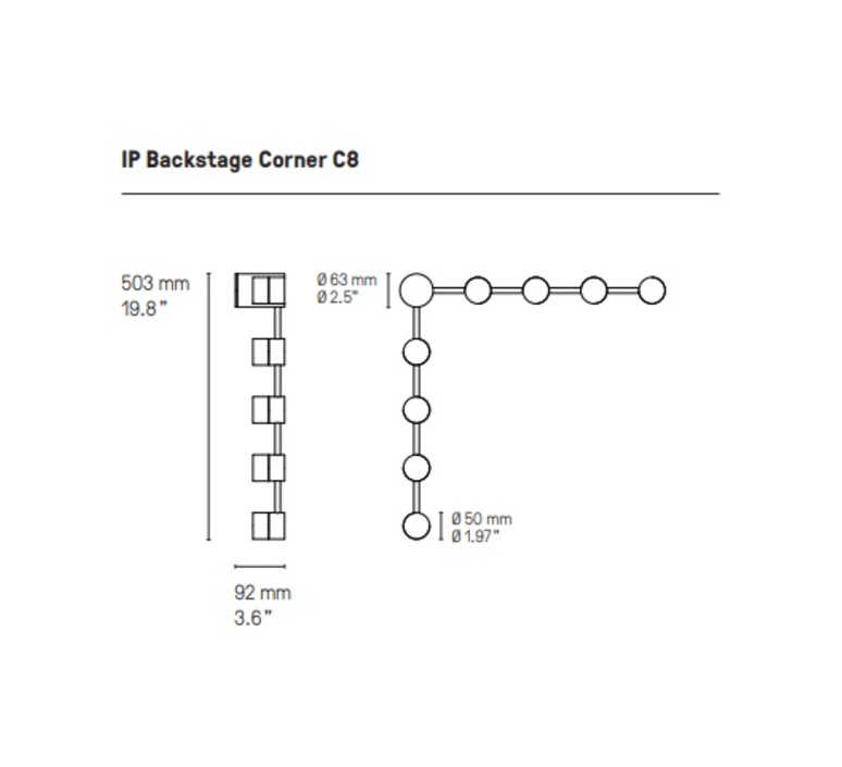 Ip backstage corner c8 emilie cathelineau applique murale wall light  cvl ipbackstage corner c8 sg  design signed nedgis 109275 product