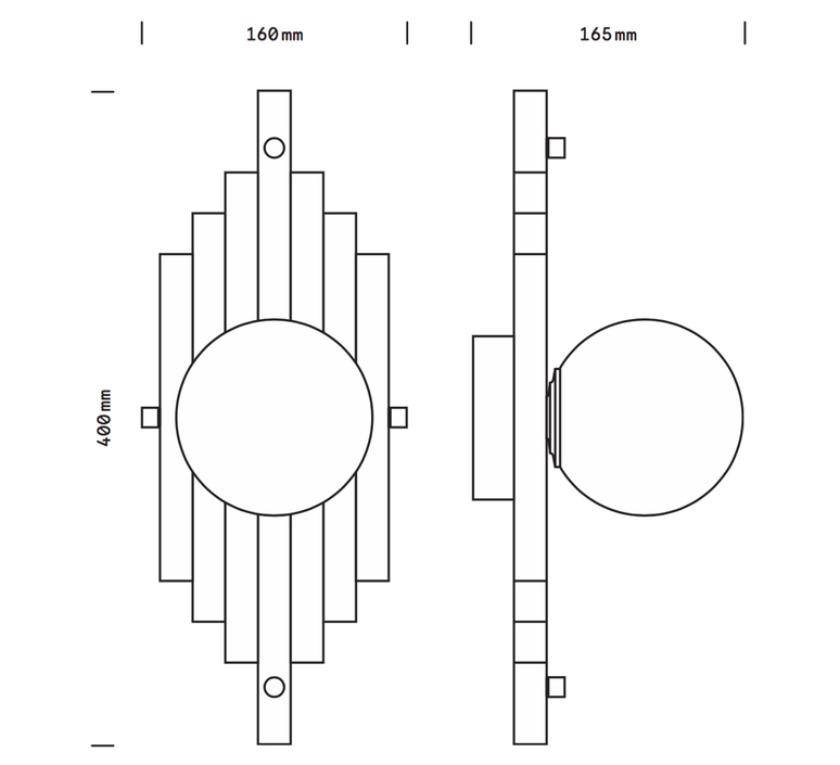 Josephine simple daniel gallo applique murale wall light  daniel gallo josephine simple  design signed nedgis 81533 product