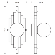 Josephine simple daniel gallo applique murale wall light  daniel gallo josephine simple  design signed nedgis 81533 thumb