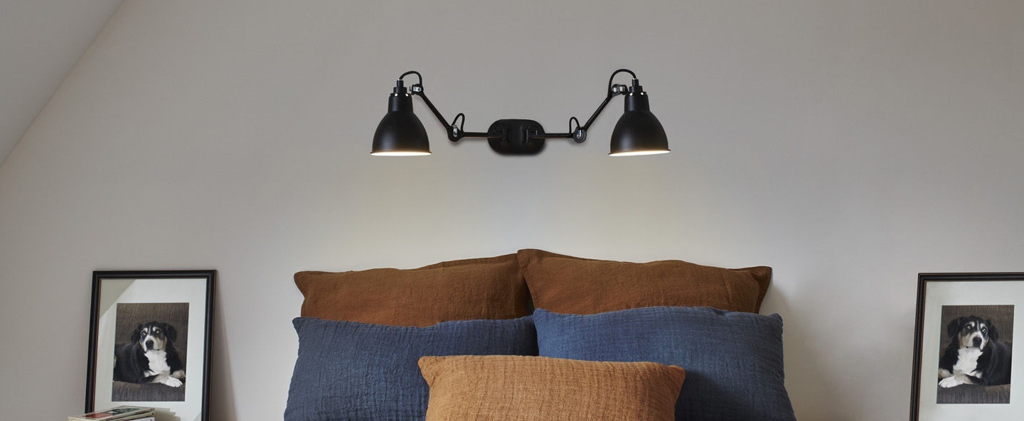 banner-image Applique murale lampe gras n 204 double noir up tol52 3cm h15 2cm dcw editions normal