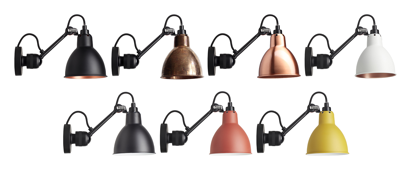 banner-image Applique murale lampe gras n 304 noir abat jour conique cuivre brut interieur cuivre brut l14cm h15cm dcw editions paris normal