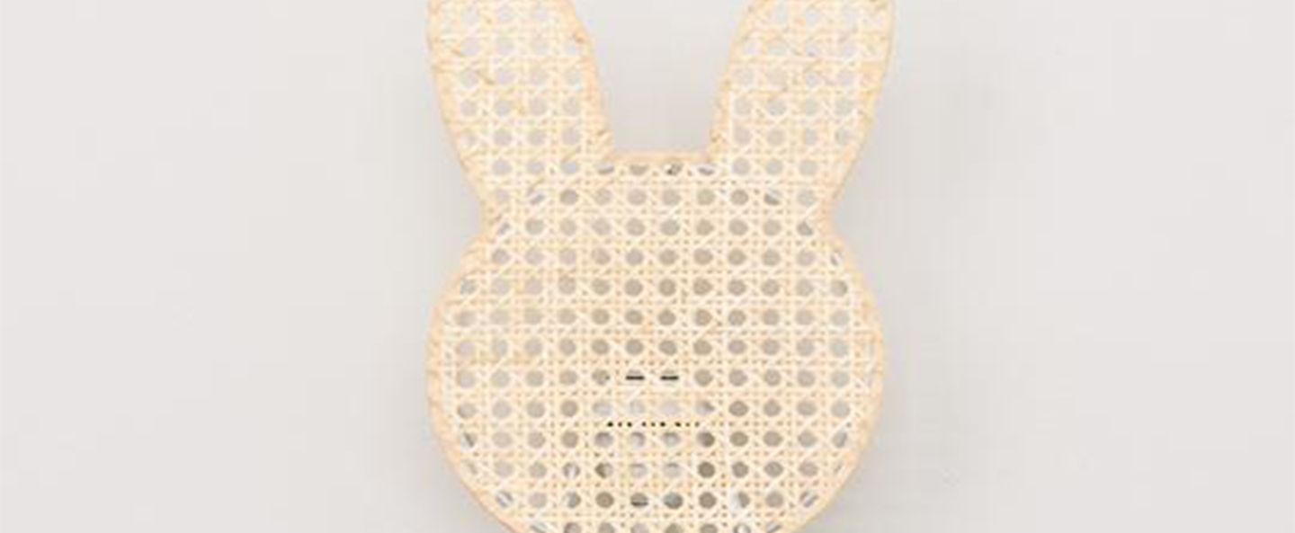 Applique murale lapin naturel l20cm h27cm an so normal