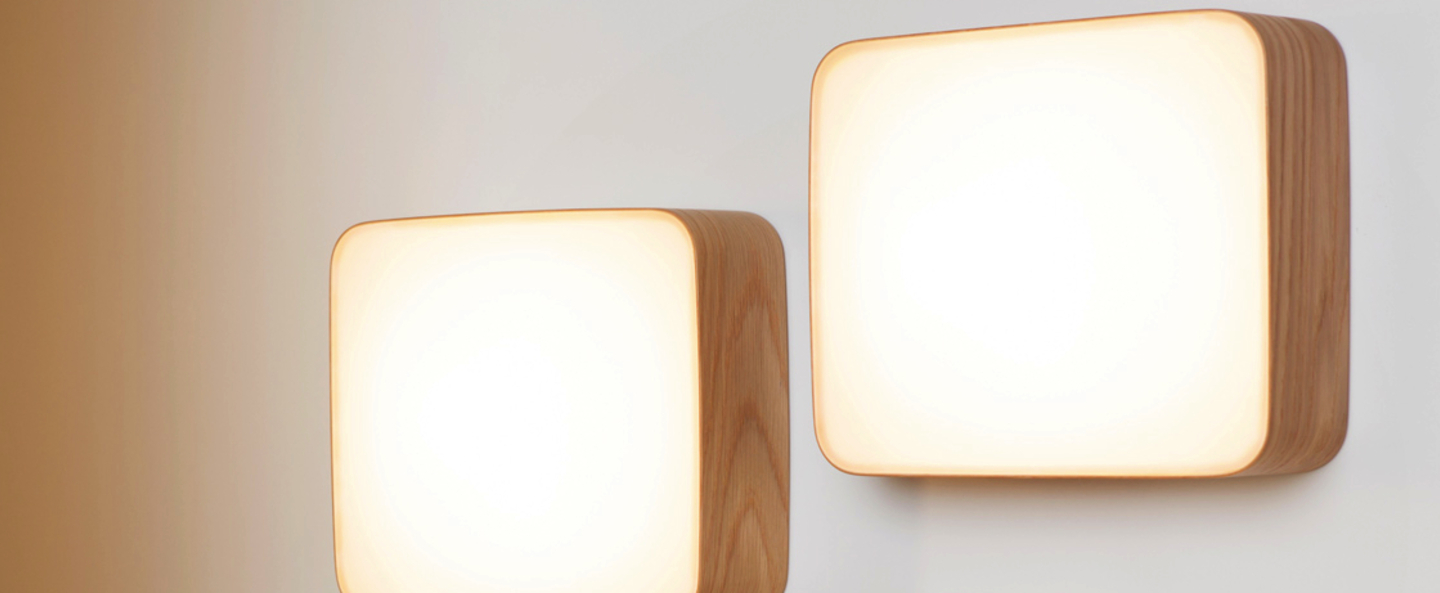 banner-image Applique murale led cube blanc chene h22 5cm tunto normal