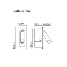 Ledtube mini daniel lopez applique murale wall light  marset a622 154  design signed nedgis 69070 thumb