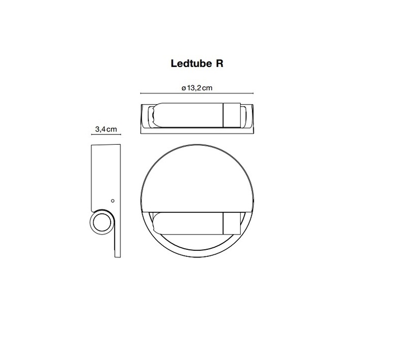 Ledtube r droite daniel lopez marset a622 031 luminaire lighting design signed 14025 product