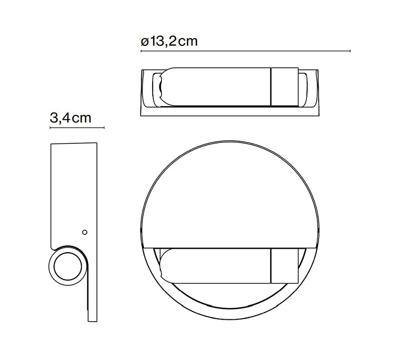 Ledtube r gauche daniel lopez applique murale wall light  marset a622 121  design signed nedgis 121552 product