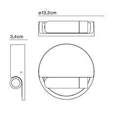 Ledtube r gauche daniel lopez applique murale wall light  marset a622 121  design signed nedgis 121552 thumb