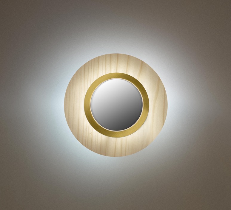 Lens circular mut design applique murale wall light  lzf lens cr a gd led dim0 10v 20  design signed nedgis 99489 product