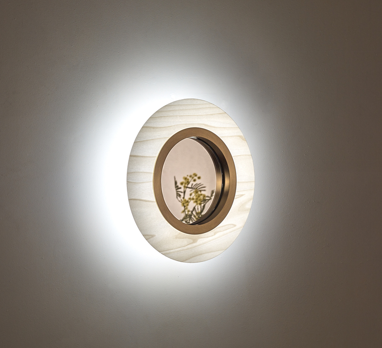 Lens circular mut design applique murale wall light  lzf lens cr a gd led dim0 10v 20  design signed nedgis 99490 product