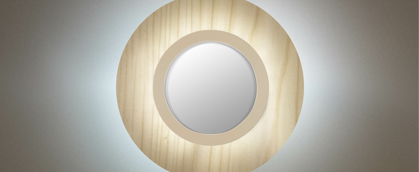 banner-image Applique murale lens circular blanc ivoire led 3000k 160lm l24 5cm h24 5cm lzf normal
