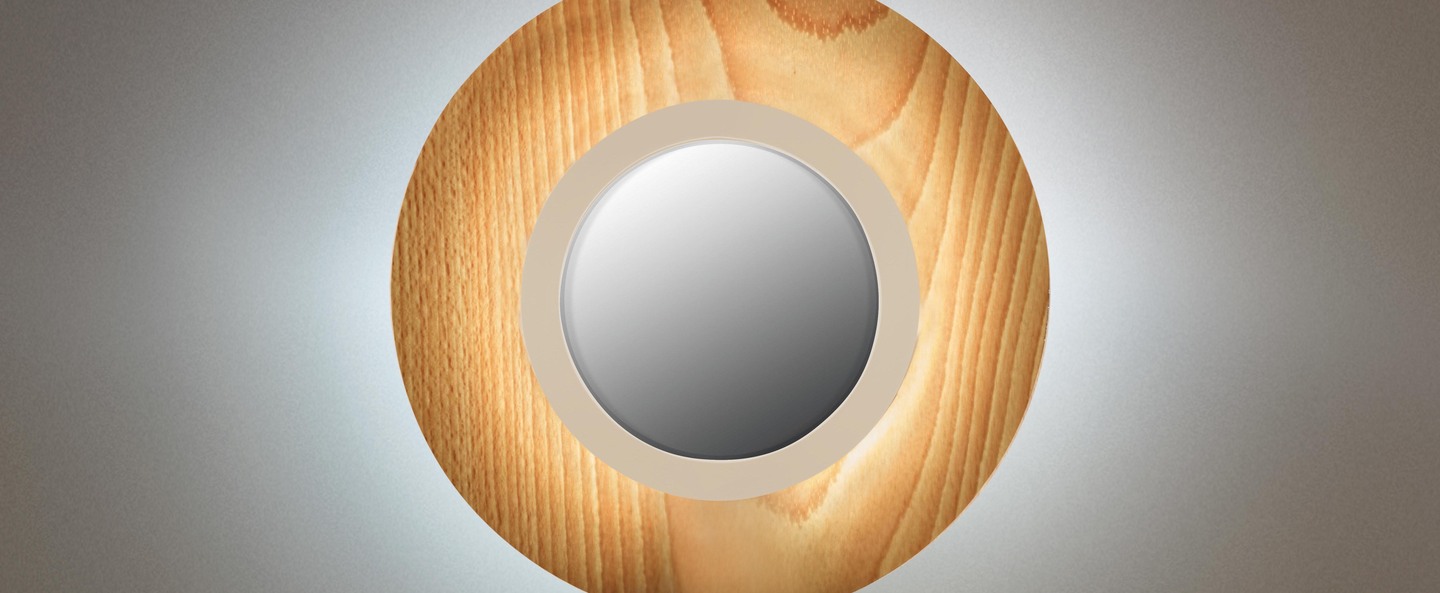 banner-image Applique murale lens circular hetre naturel ivoire led 3000k 160lm l24 5cm h24 5cm lzf normal