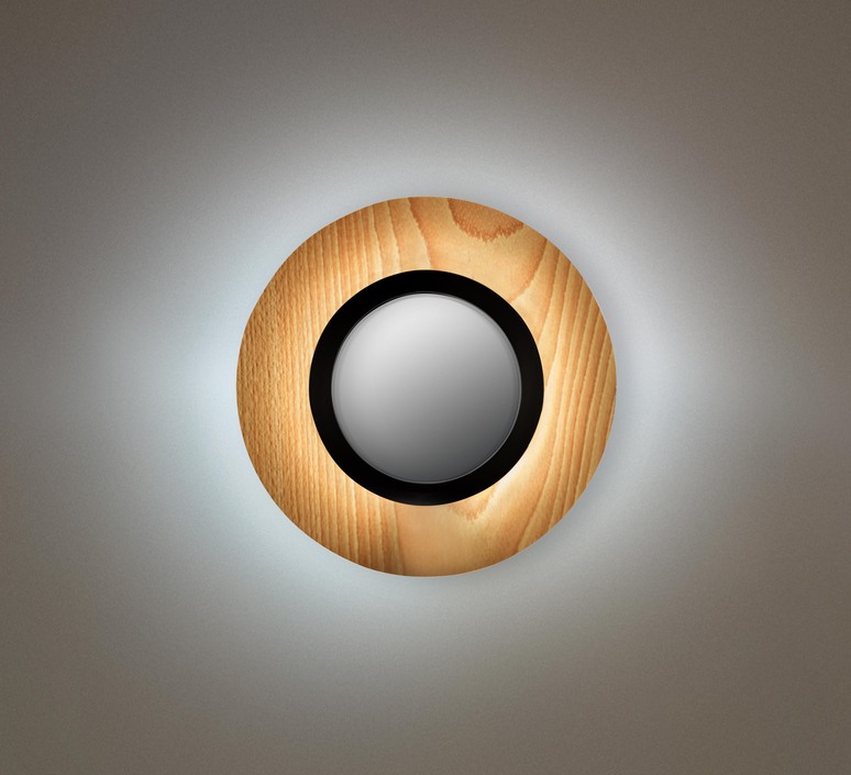 Lens circular mut design applique murale wall light  lzf lens cr a bk led dim0 10v 22  design signed nedgis 98918 product