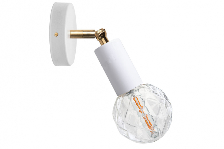 Wall light, light.047.w.001, white, L10cm, H10cm Zangra Nedgis Lighting